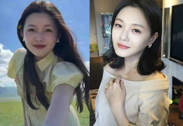 台湾女優の徐熙媛さんと似た容姿で有名になった中国人女子大生の依古比古さん（左）と故徐熙媛さん（右）。［写真　ＳＮＳ］  ​