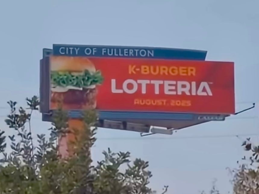 ロッテリア米国店舗のオープンを知らせるロッテリアＵＳＡ広報イメージ。［写真＝ロッテリアＵＳＡ　ＳＮＳキャプチャー］