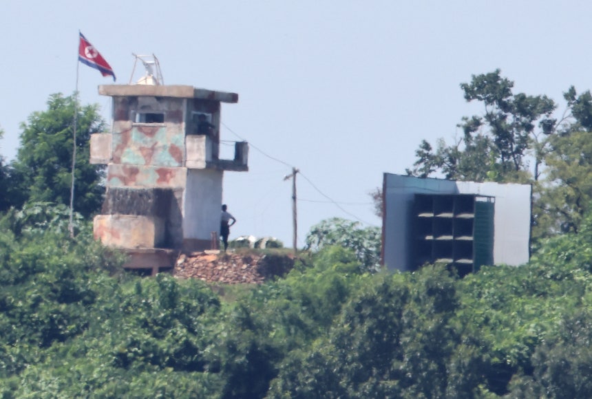 北朝鮮側の対南拡声器　［聯合ニュース］