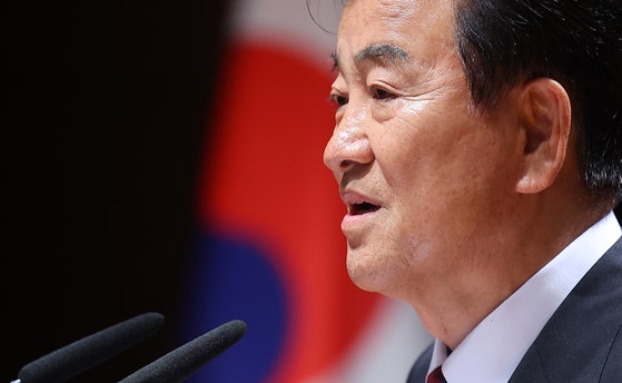鄭東泳（チョン・ドンヨン）統一部長官　［聯合ニュース］