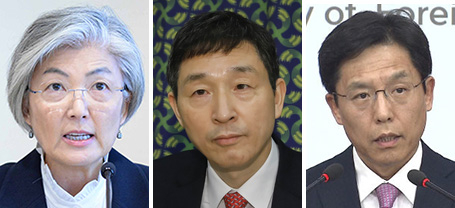 康京和氏、李赫氏、魯圭悳氏（左から）