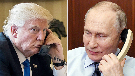トランプ大統領（左）、プーチン大統領　［ＡＦＰ＝聯合ニュース］