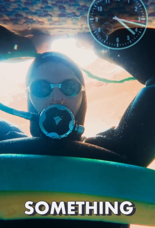 水中息止めの世界記録に挑むヴィトミル・マリチッチさん。［インスタグラム　キャプチャー］