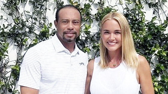 タイガー・ウッズ（左）とヴァネッサ・トランプ。［タイガー・ウッズ　ＳＮＳ　キャプチャー］