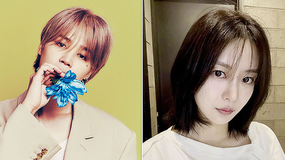 ＢＴＳのジミンとソン・ダウン。［写真　ビッグヒットミュージック］