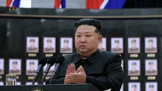 北朝鮮の金正恩国務委員長。［写真　朝鮮中央テレビ＝聯合ニュース］