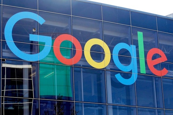 米国カリフォルニア・マウンティンビューのグーグル（Google)建物のロゴ。［写真 AP=聯合ニュース］