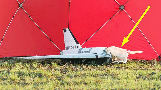  ポーランドで墜落したロシア製のおとりドローン「ガーベラ」 ［X キャプチャー］