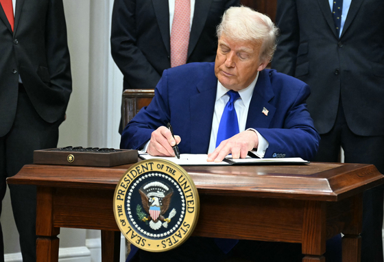 トランプ大統領。［写真 AFP＝聯合ニュース］
