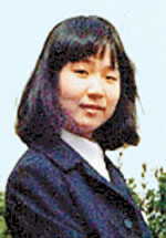 北朝鮮に拉致された日本人の横田めぐみさん。