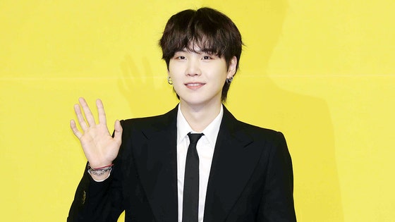 ボーイズグループBTS（防弾少年団）のメンバー、SUGA（シュガ）。キム・サンソン記者