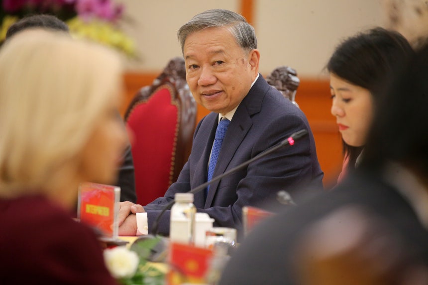 ベトナム共産党のトー・ラム書記長。［写真 EPA＝聯合ニュース］