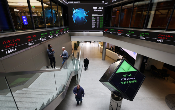 英国ロンドン証券取引所。［写真 聯合ニュース］
