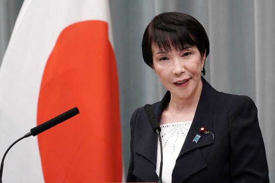 日本の次期首相指名を確実にした自民党の高市早苗総裁。［写真 AP＝聯合ニュース］