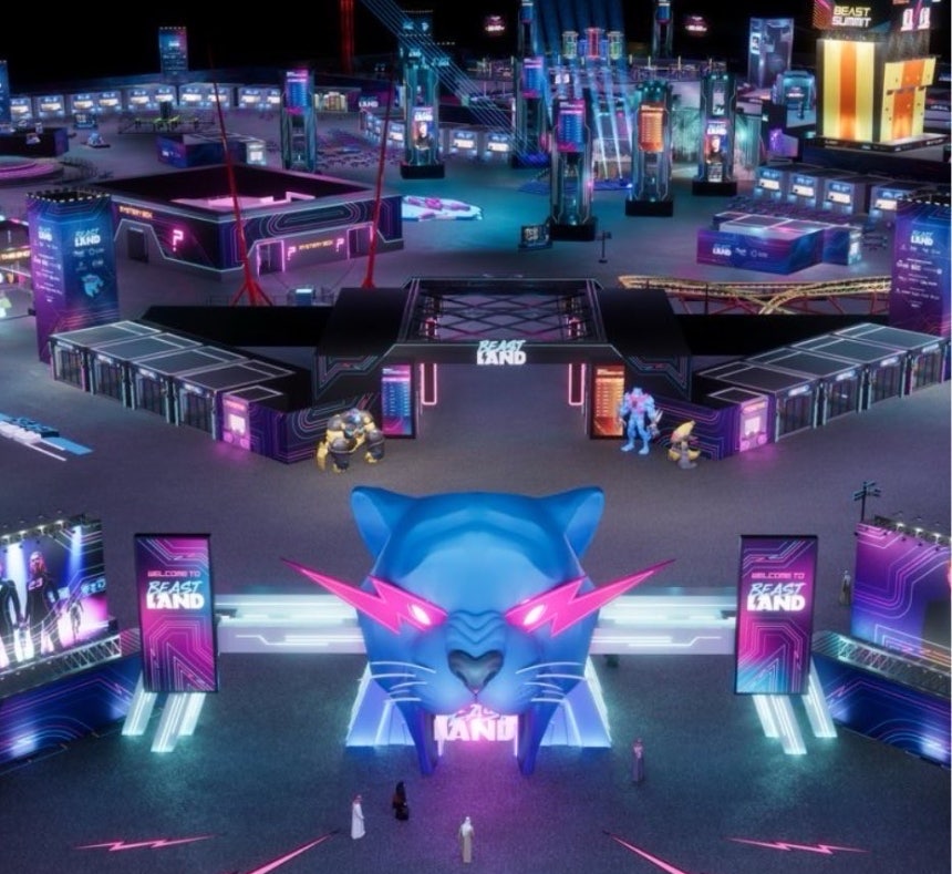 ミスタービースト（MrBeast）が6日、自身のSNSで紹介したテーマパーク「ビーストランド」。［X　キャプチャー］