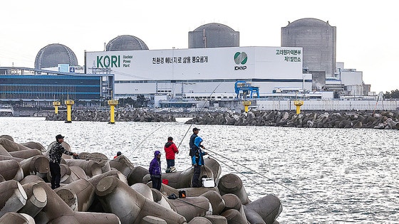 原子力安全委員会が9月と10月の2度にわたり全体会議を開き古里原発2号機の継続運転の可否を再審議したが結論を出せなかった。写真は古里原発2号機（右から2番目）と永久停止から8年ぶりの6月に解体が決まった1号機（右）。ソン・ボングン記者