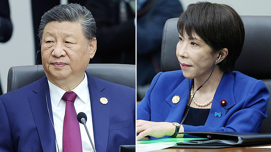 中国の習近平国家主席と日本の高市早苗首相 ［聯合ニュース］