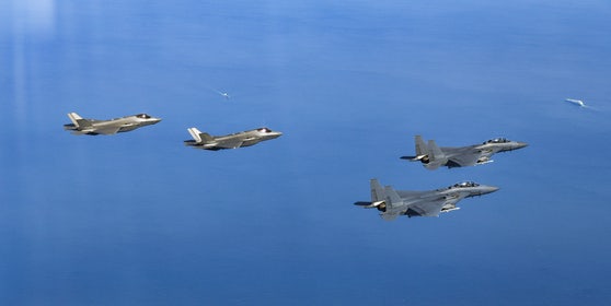 空軍の訓練の資料写真 ［聯合ニュース］