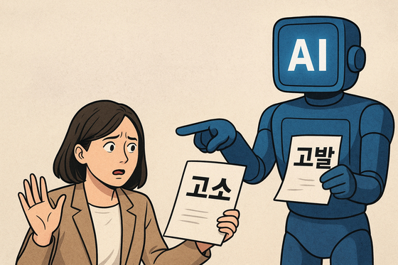 請願人が生成AIを利用して告訴状を作成するイメージ。［写真 チャットGPT］