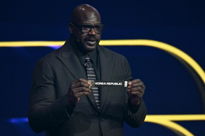 バスケットボールスター、シャキール・オニールが韓国を引いてメキシコが属するA組に入った。 ［AFP＝聯合ニュース］