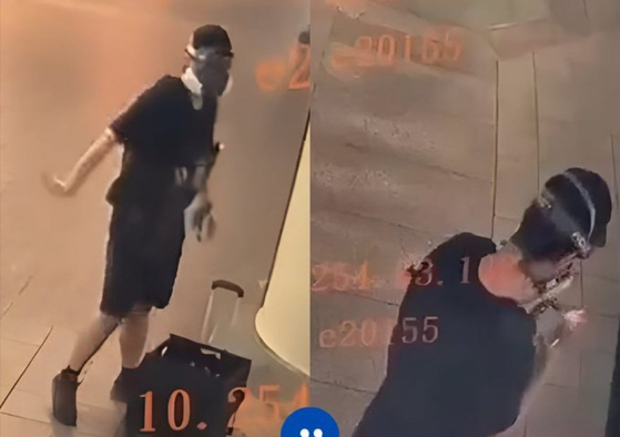 台北無差別襲撃事件の犯人。［X キャプチャー］