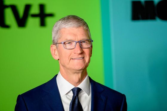 ティム・クック米アップル最高経営責任者（CEO）。