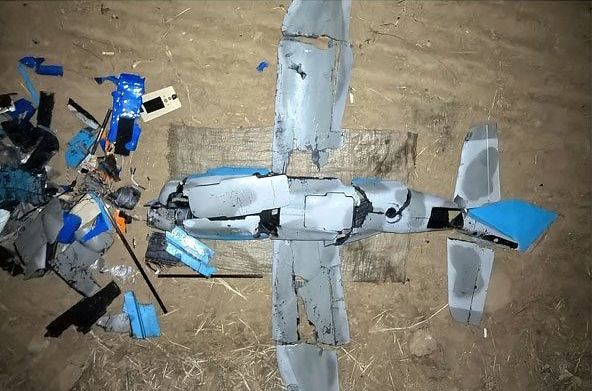 北朝鮮労働新聞は昨年9月と今月4日に韓国発の無人機を北朝鮮軍が強制墜落させたと10日、報道した。北朝鮮メディアがこの日に公開した無人機の残骸。 ［労働新聞＝ニュース1］