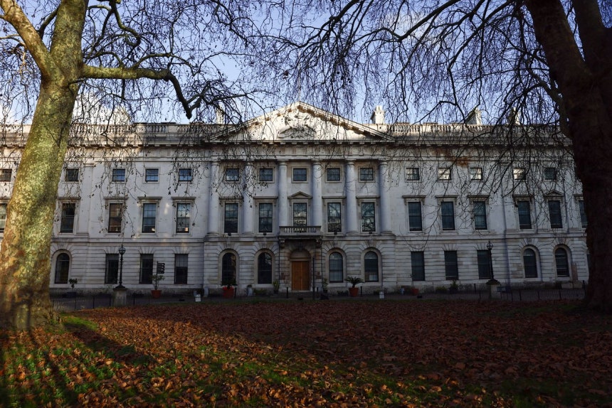 中国大使館が建設される英ロンドンのロイヤルミントコート ［ロイター＝聯合ニュース］