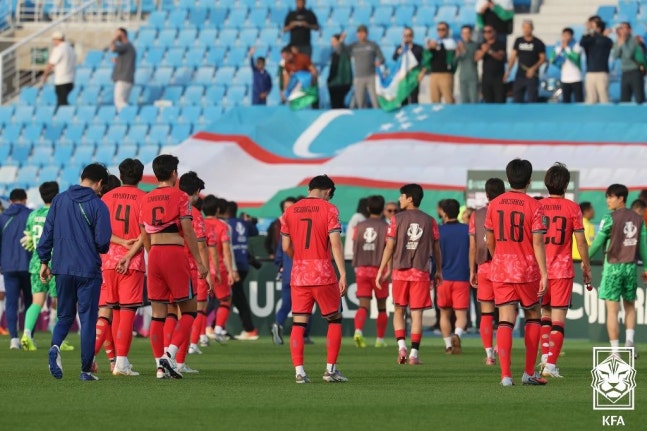 ベトナムに敗れた韓国U－23代表 ［写真 大韓サッカー協会］