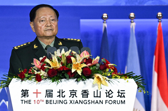 中国軍ナンバー2のである張又侠中央軍事委員会副主席。［写真 AFP＝聯合ニュース］