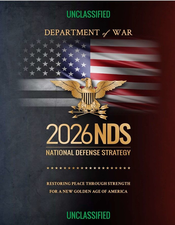 トランプ政権が23日（現地時間）に公開した新しい国家防衛戦略（NDS）の表紙。米国は34ページ分量のNDSで「韓国は高い国防費支出と強力な防衛産業、義務兵制度などで強力な軍事力を保有し、米国の制限された支援の下で北朝鮮を抑止する『主な責任』を負うことができる」と明らかにした。 ［米国防総省ホームページ キャプチャー］