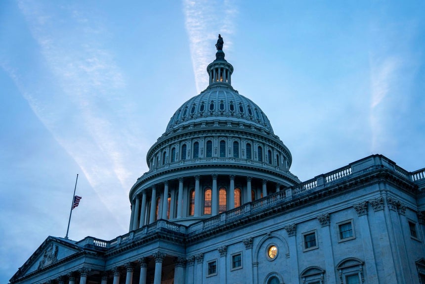 米ワシントンDCの連邦議事堂。［写真 UPI＝聯合ニュース］