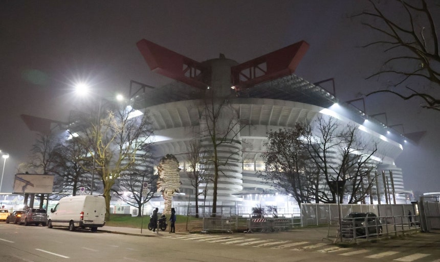 2026ミラノ・コルティナ冬季五輪の開会式が開催されるイタリア・ミラノのサンシーロスタジアム。ローリング・ストーンズ、テイラー・スウィフトなど当代のポップスターが公演を行った由緒ある競技場だ。 キム・ジョンホ記者