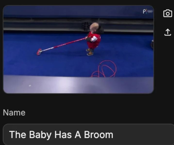 NBC公式Xに投稿された赤ちゃんの写真。［X　キャプチャー］