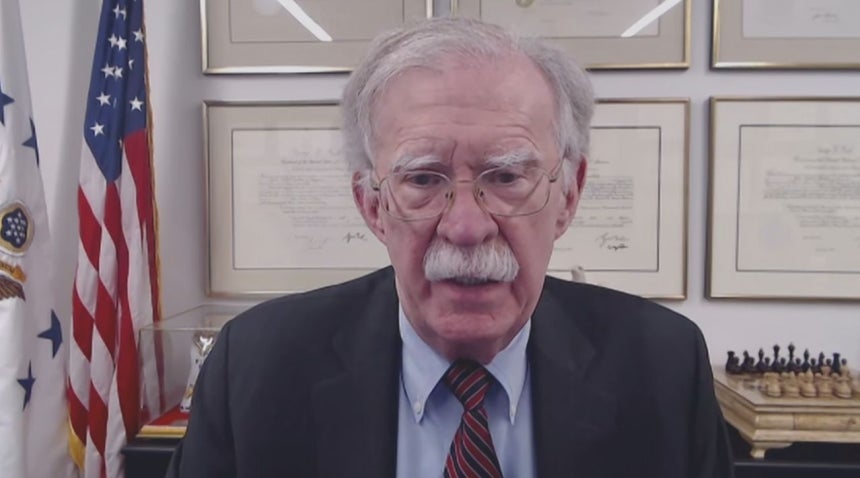 ジョン・ボルトン元ホワイトハウス大統領補佐官（国家安全保障担当）。［写真 放送画面 キャプチャー］