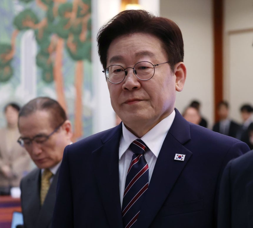 韓国の李在明（イ・ジェミョン）大統領 ［青瓦台写真記者団］