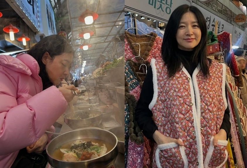  伝統市場に出かけたイ・ヨンエの姿［インスタグラム　キャプチャー］