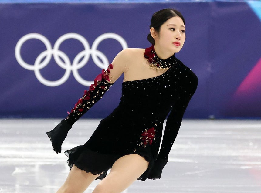 2026年ミラノ・コルティナダンペッツォ冬季オリンピック（五輪）フィギュアスケート女子シングル・フリースケーティングに臨む李海仁（イ・ヘイン）。ニュース1