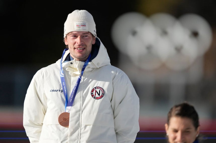 ノルウェーのバイアスロン選手ストゥルラホルム・レグライド。［AP＝聯合ニュース］