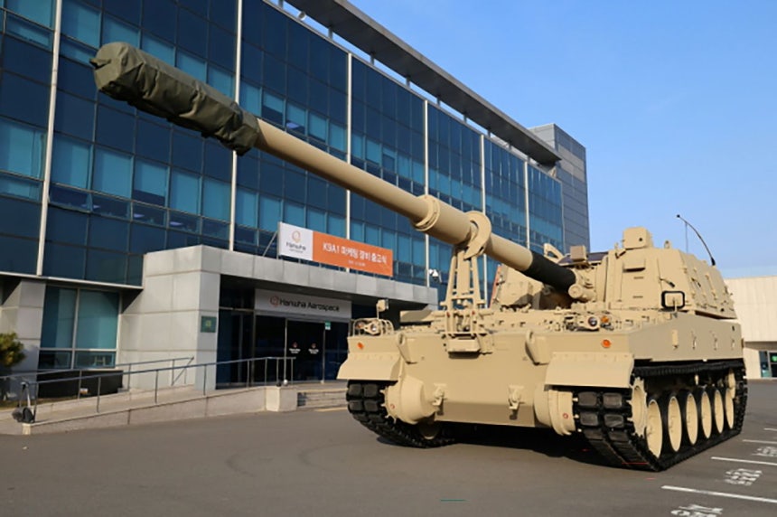 ハンファエアロスペースの研究開発およびマーケティング用K9A1自走砲。［写真 ハンファエアロスペース］