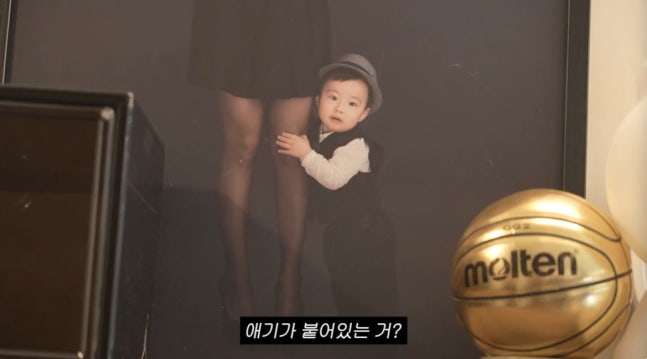   イ・ミンジョンとイ・ビョンホンの息子、ジュヌくんの幼少期の写真。［写真 SNS］