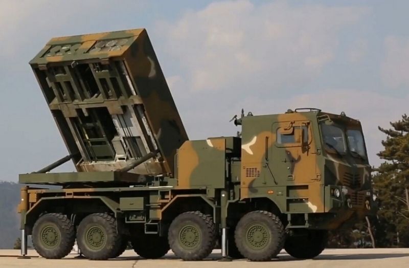 中東と欧州への大規模輸出に成功したK239「天舞（チョンム）」多連装ロケット。［写真 ウィキペディア］