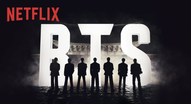 グループBTS（防弾少年団）のカムバックライブ『BTS THE COMEBACK LIVE | ARIRANG』のティーザーポスター。［写真 Netflix］