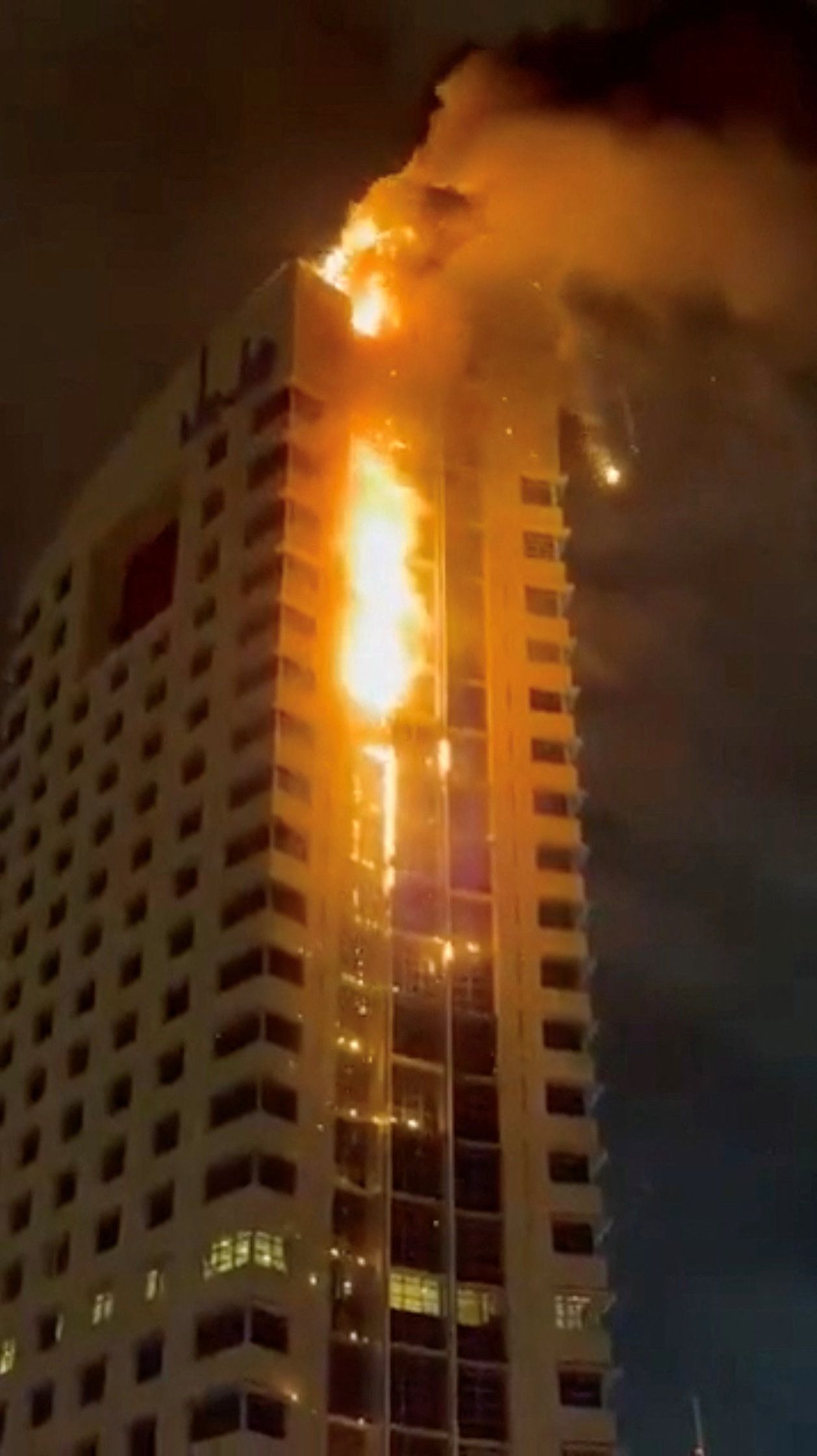   イランのドローン攻撃を受けたクウェート。［ロイター＝聯合ニュース］