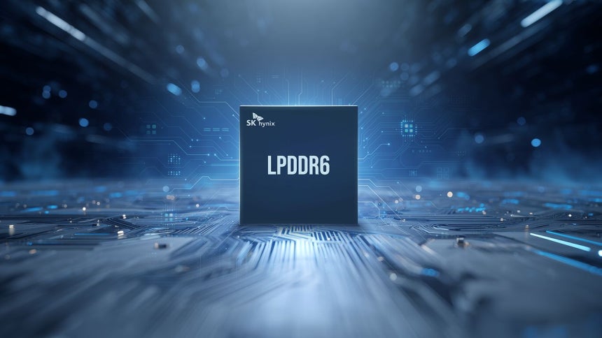 SKハイニックスが開発した10ナノ級第6世代DRAM「1c LPDDR6」。［写真 SKハイニックス］