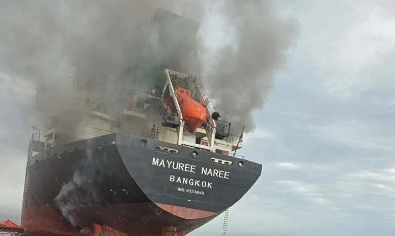ホルムズ海峡を航行していたタイの貨物船「マユリー・ナリー号」が11日、攻撃を受けたとタイ海軍が明らかにした。［AFP＝ニュース1］