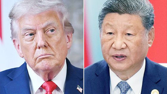 トランプ米大統領（左）と習近平中国国家主席（右）。［写真 AFP＝聯合ニュース］