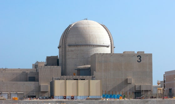 UAEのバラカ原発3号機。［写真 韓国電力］