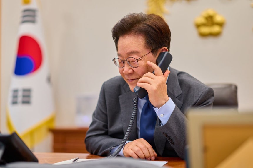 韓国の李在明（イ・ジェミョン）大統領。［写真 青瓦台］