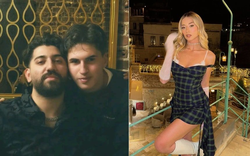   死亡したサッカー選手と友人、友人の元恋人の姿。［インスタグラム　キャプチャー＝聯合ニュース］